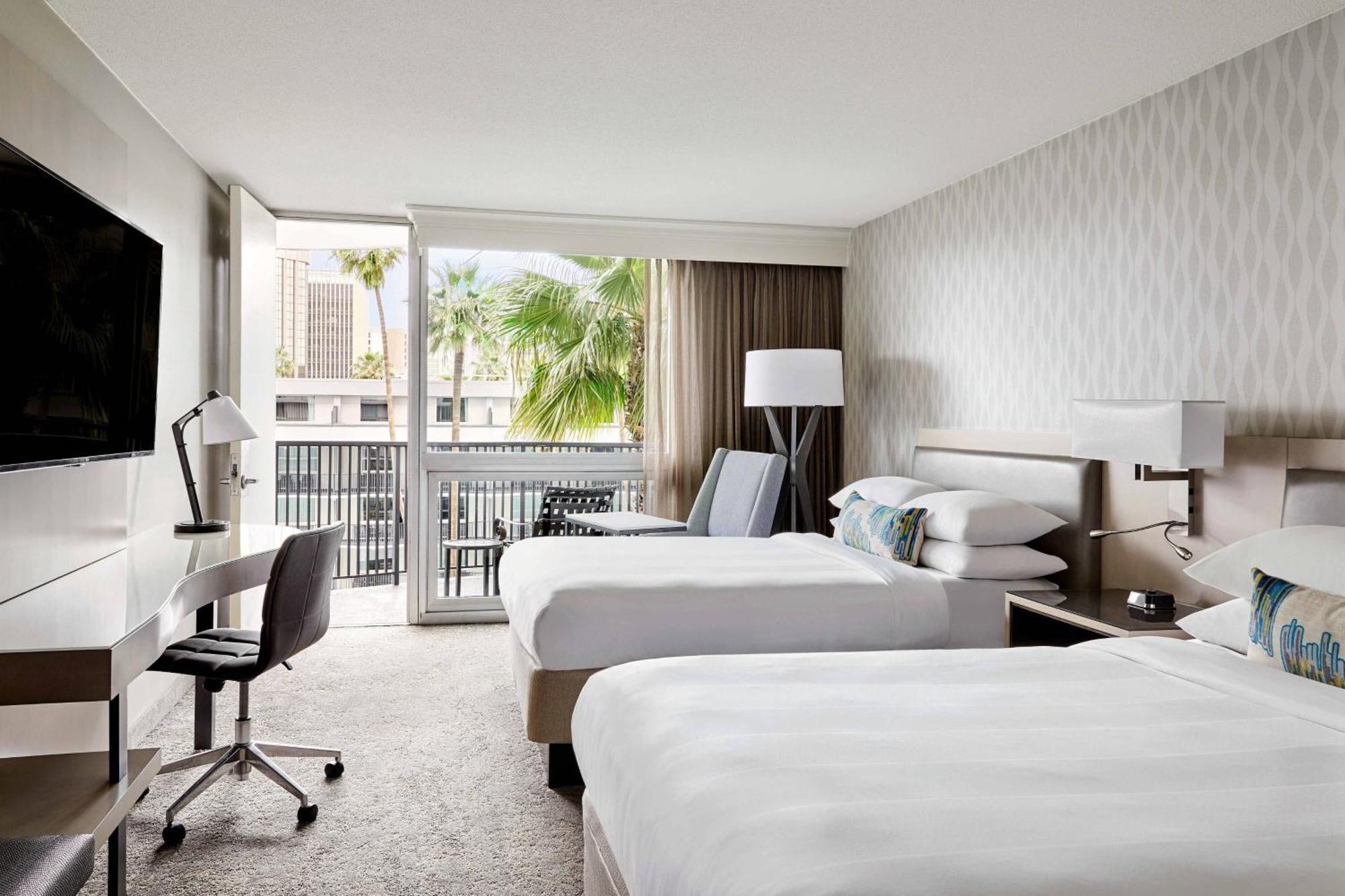Guest Room with Two Double Beds, Balcony and Pool View,691968807:JPEG